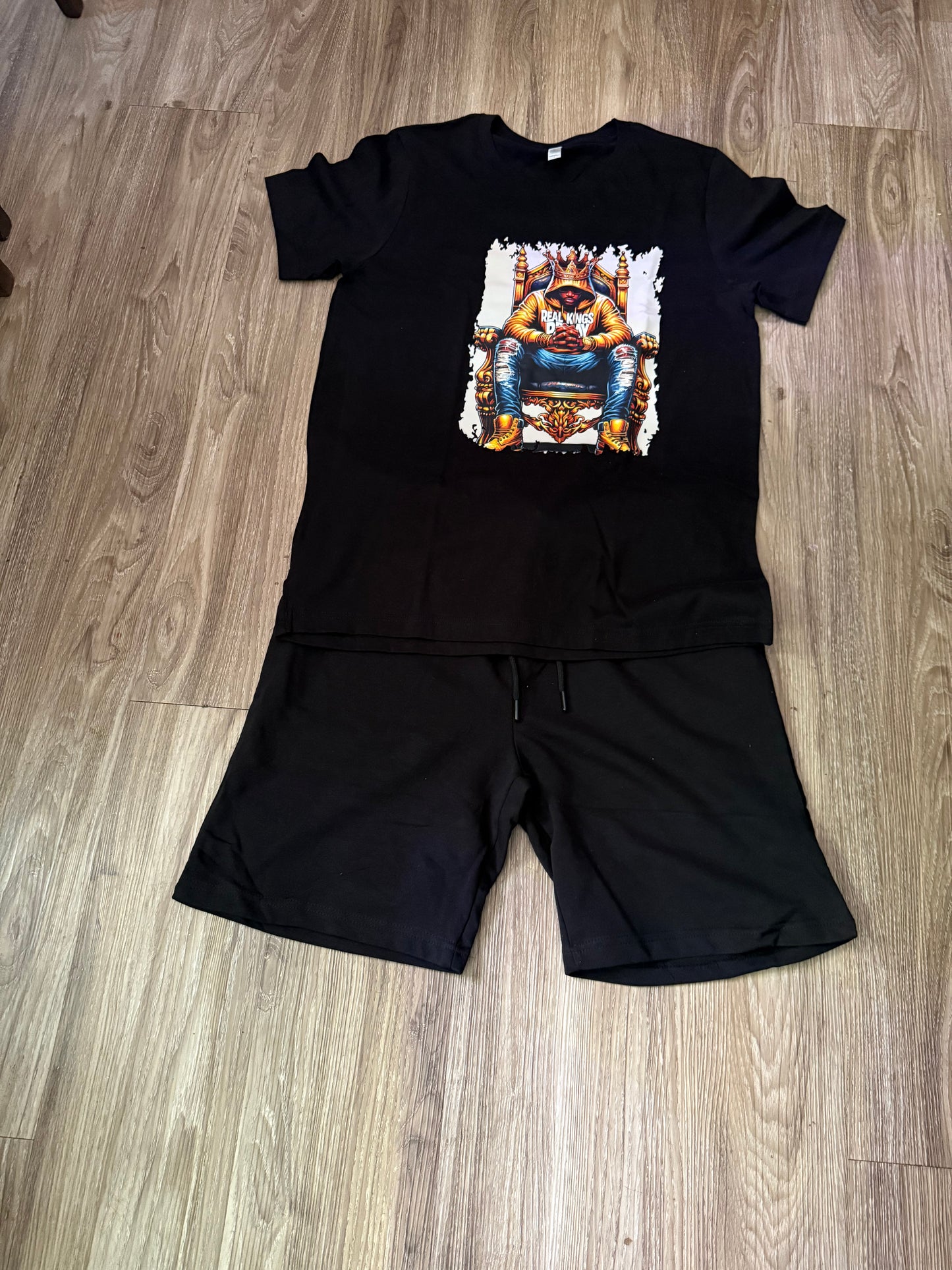 Real Kings Pray Shorts set