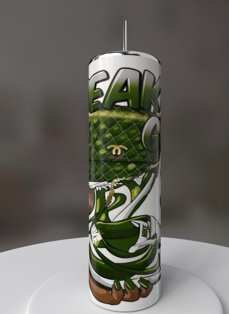 Sneaker girl tumbler