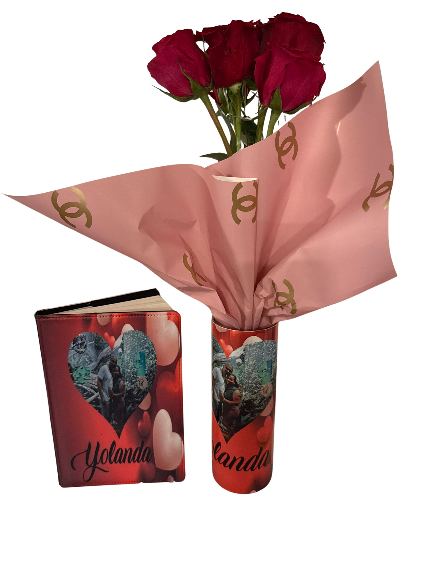 Tumbler and notebook