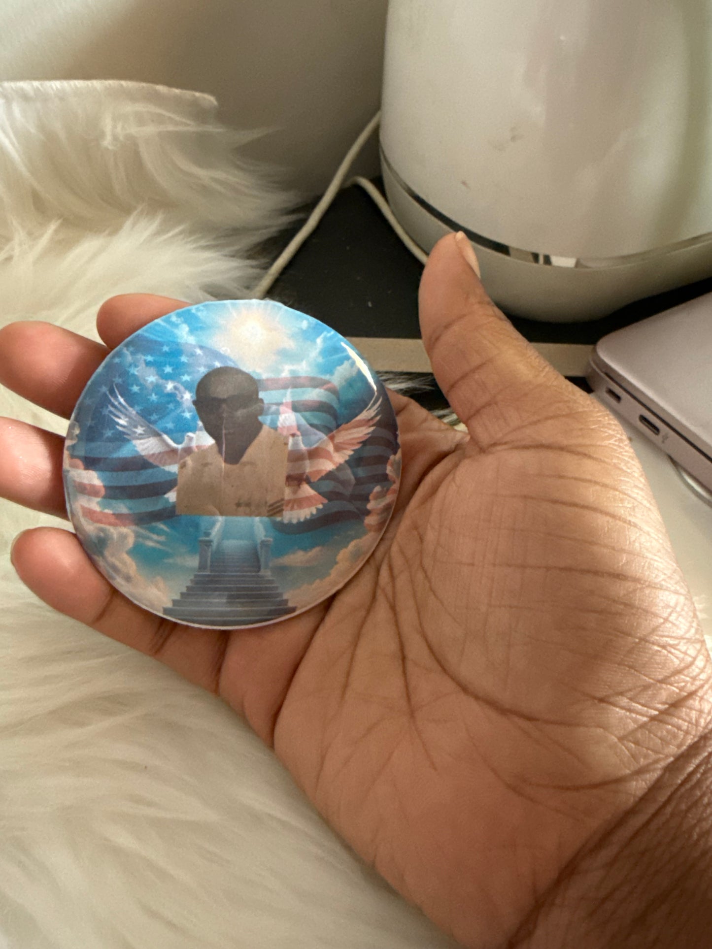 Custom button pin