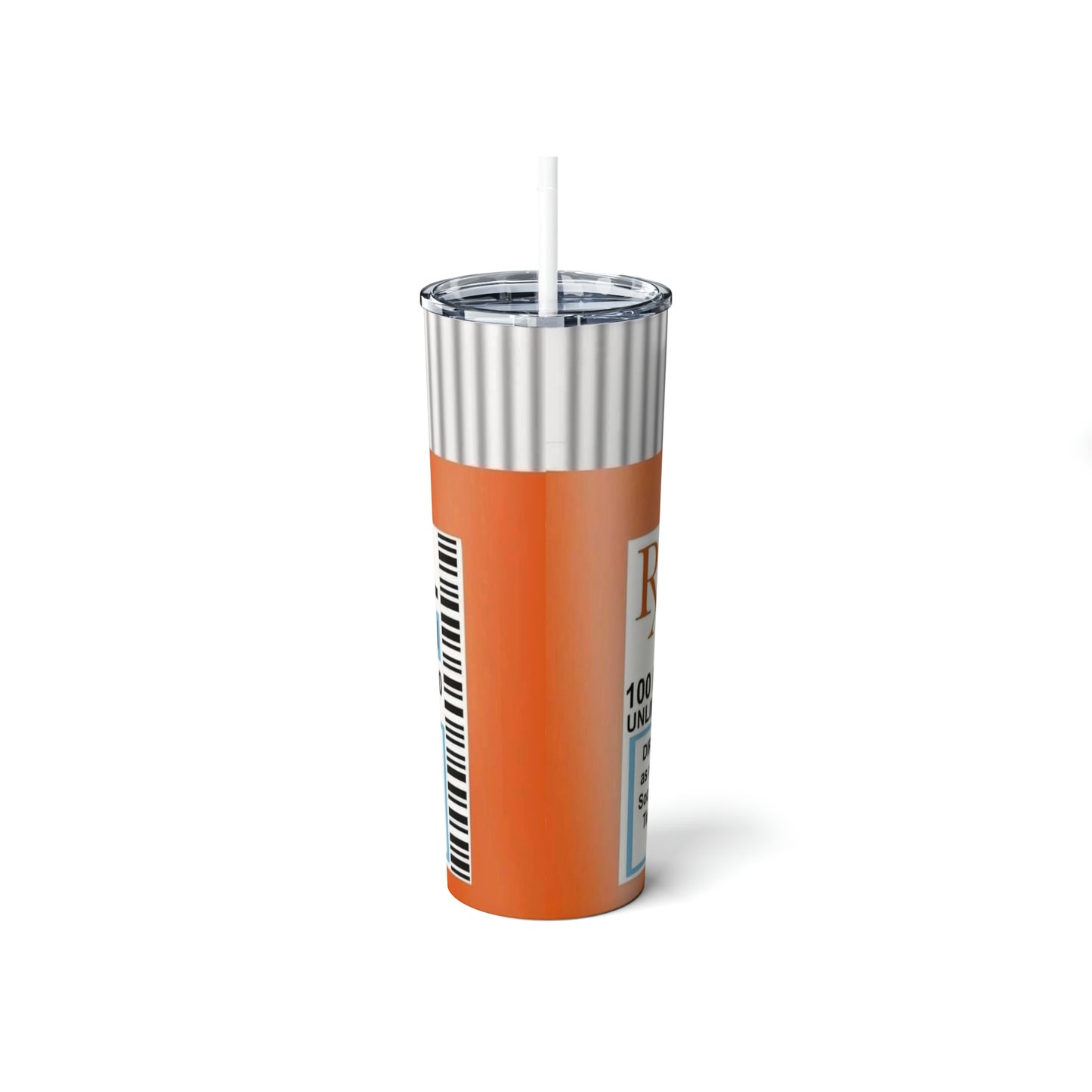 Skinny Steel Tumbler with Straw, 20oz